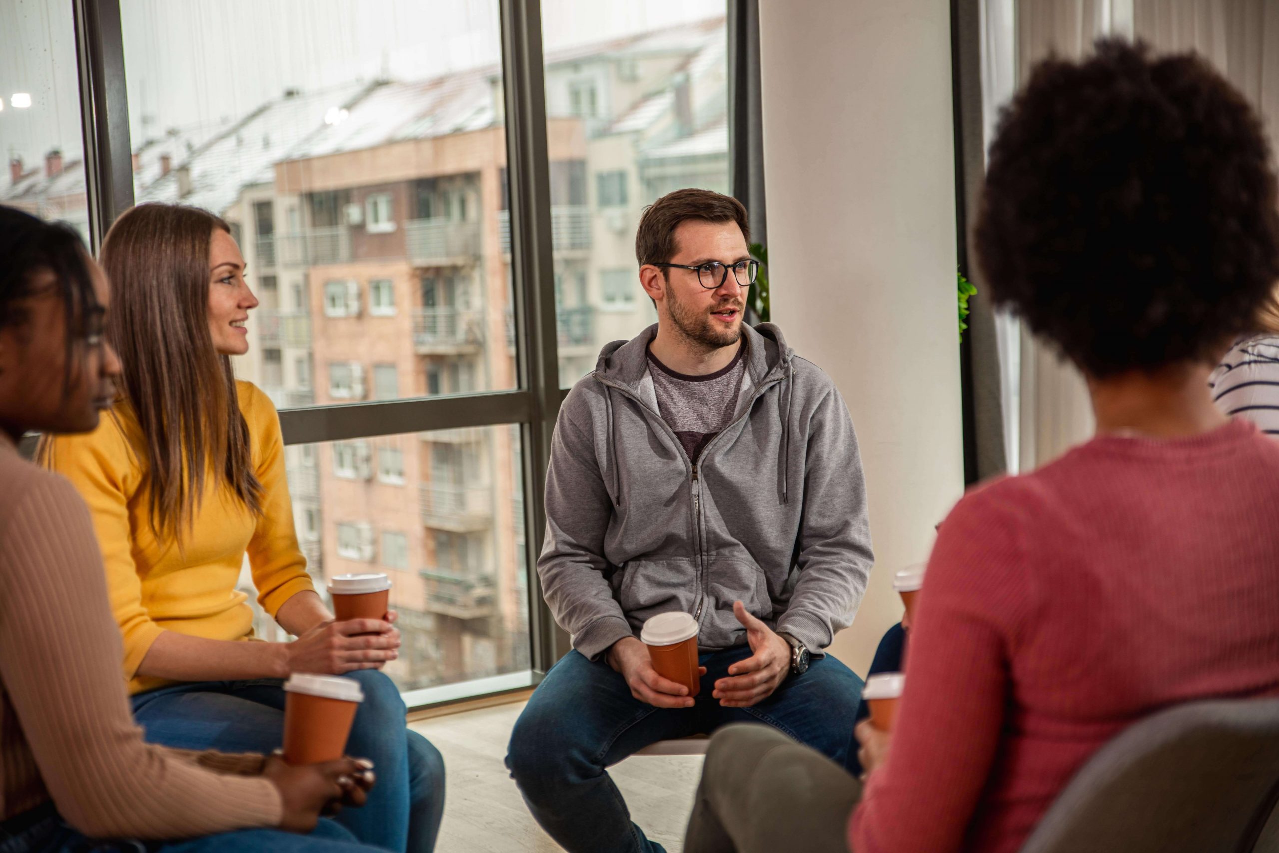 group therapy at outpatient drug rehab